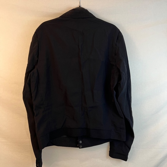 The Kooples - Men's Lightweight Twisted Bomber - Nylon & Leather - 80% OFF SALE! - Picture 5 of 10